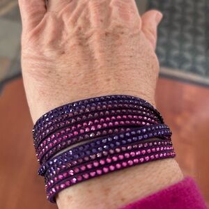 Swarovski Purple and Pink Crystal Bracelet